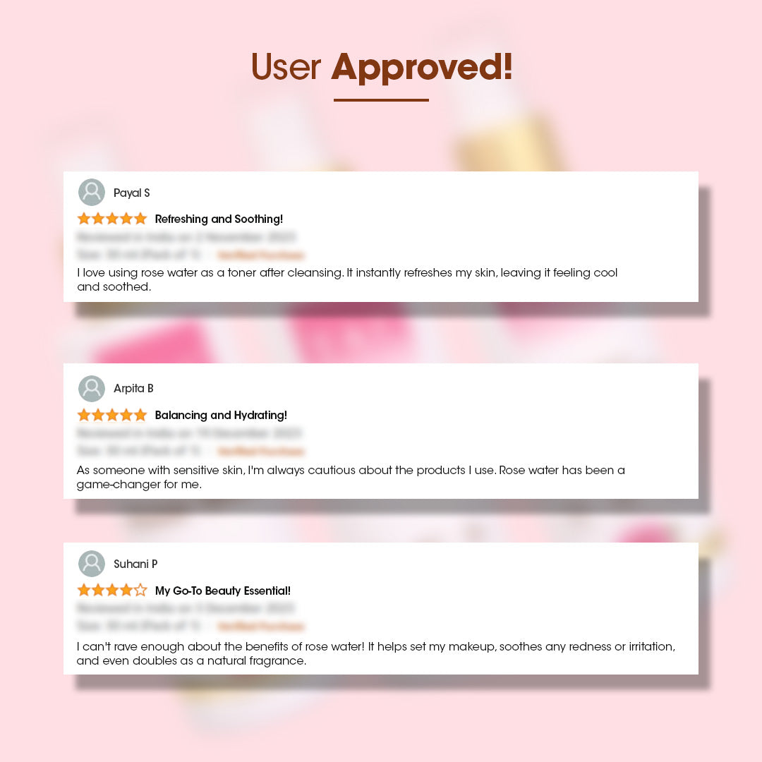 Pure Indian Rose Water