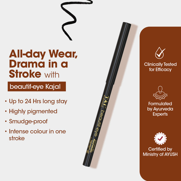 Buy Waterproof Ayurvedic Eye Kajal Pencil Online at T.A.C
