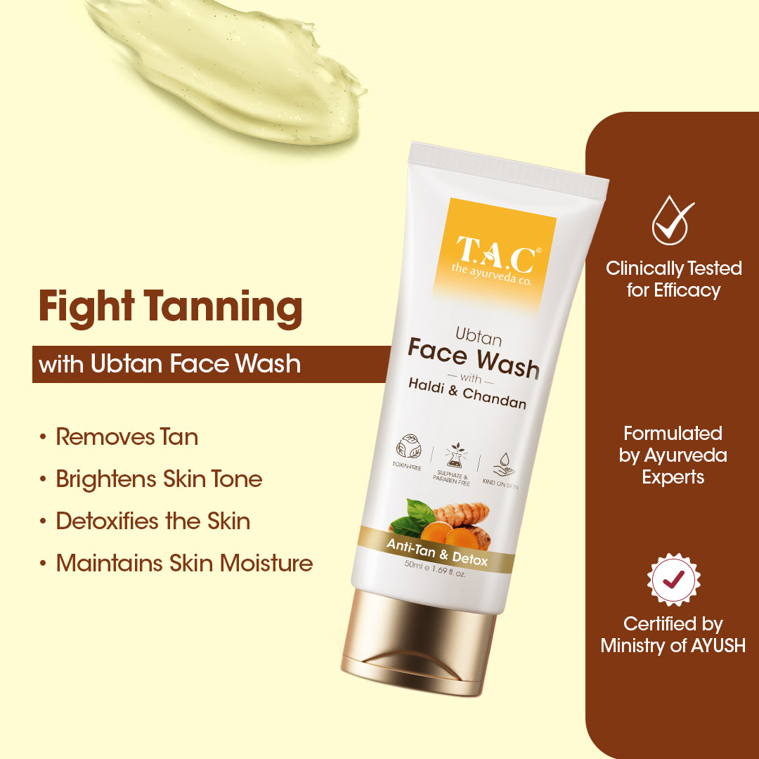 Ubtan Face Wash with Haldi & Chandan, 50ml