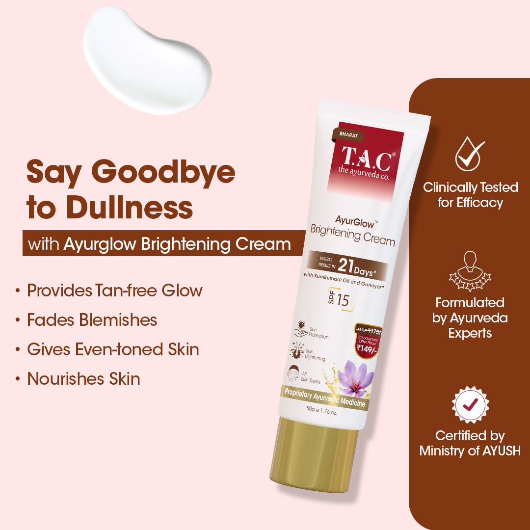Ayurglow Brightening Cream 50gm (Pack of 2)