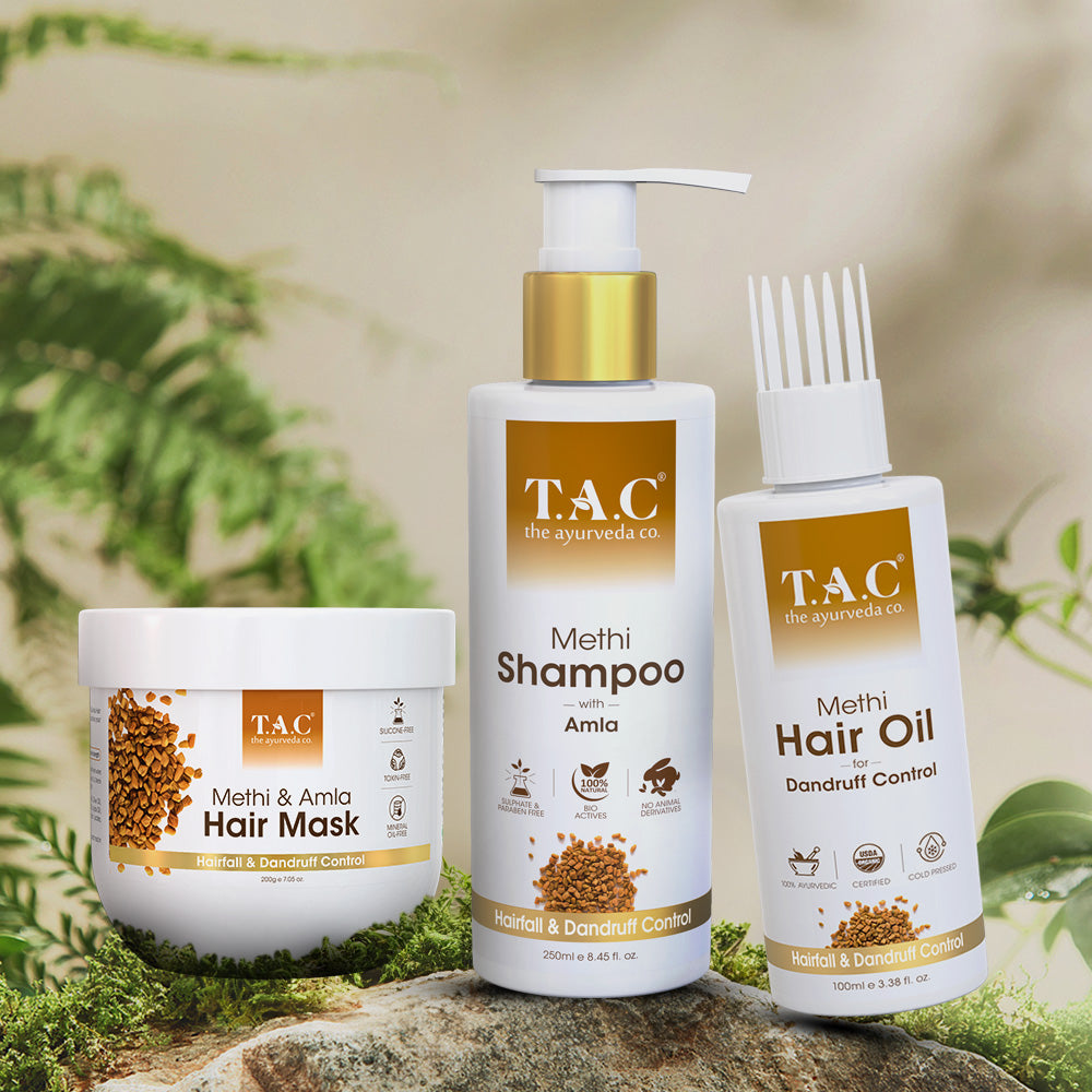 Methi Anti-dandruff Kit
Methi Anti-dandruff Kit