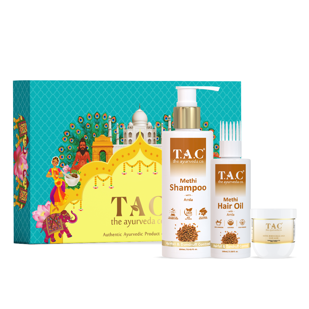 Ayurvedic Methi, Bhringraj & Amla Hair Care Range Gift Set