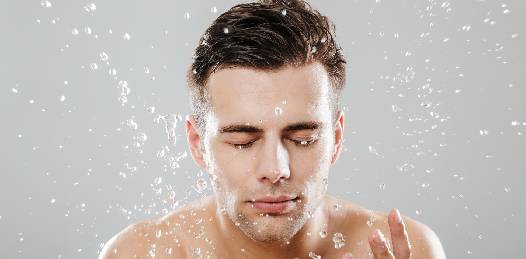 Skin care routine for men