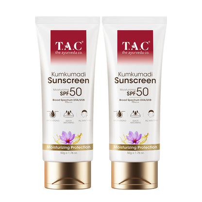 Kumkumadi Sunscreen With SPF 50 (Pack of 2)