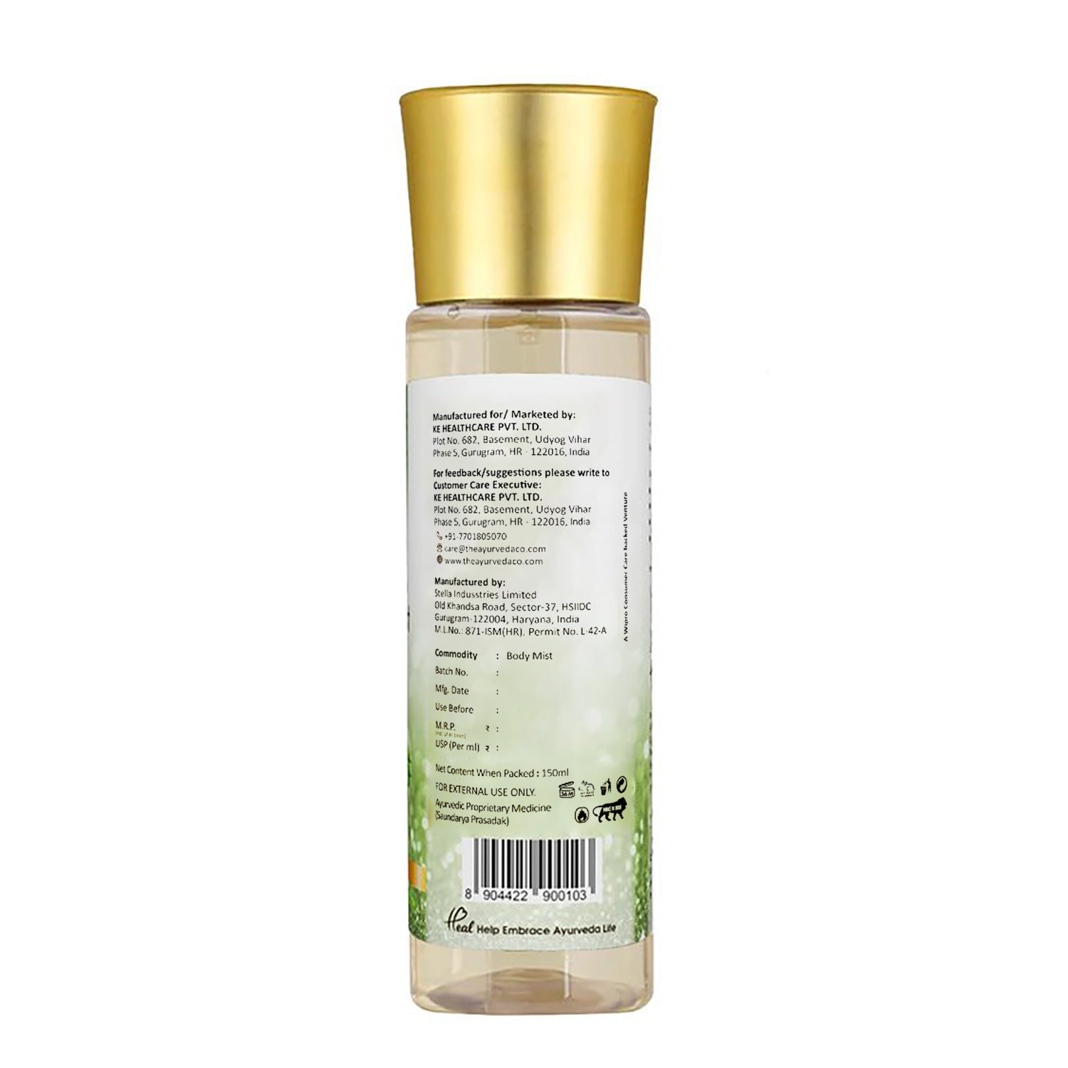 Buy TAC Ayurvedic Oudh Green Tea Body Mist Online