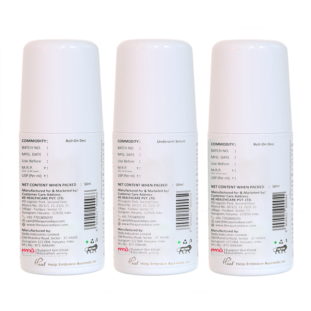 Underarm Roll-on Deo (Pack of 3)