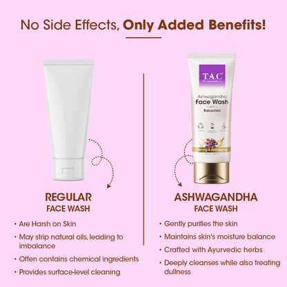 Ashwagandha Face Wash with Bakuchiol, 50ml