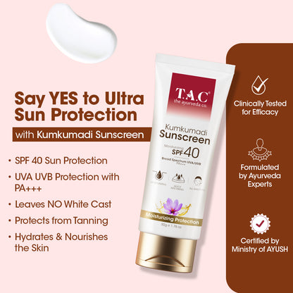 Kumkumadi Sunscreen SPF 40 - 50ml