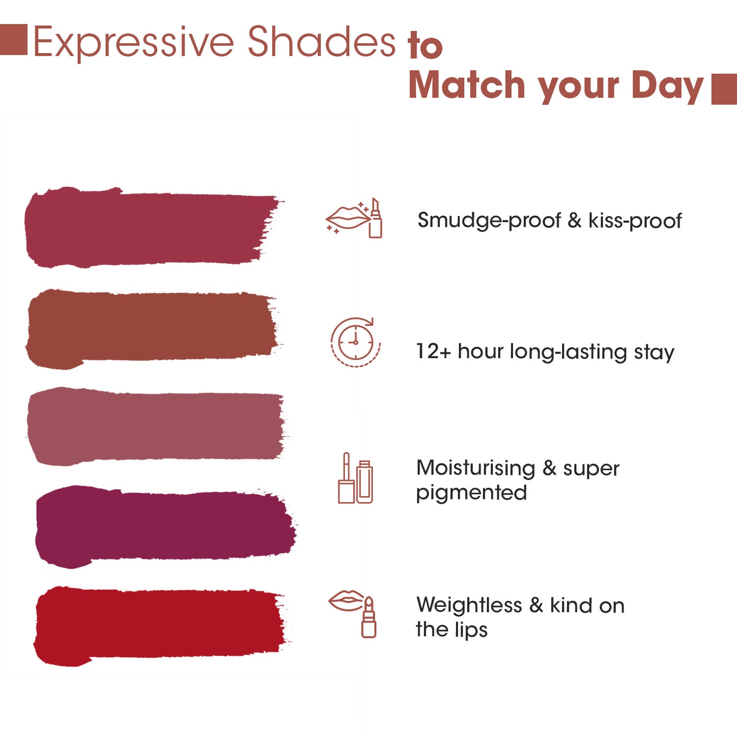 Liquid Lipsticks- Bold & Beautiful (Essential Browns & Reds)