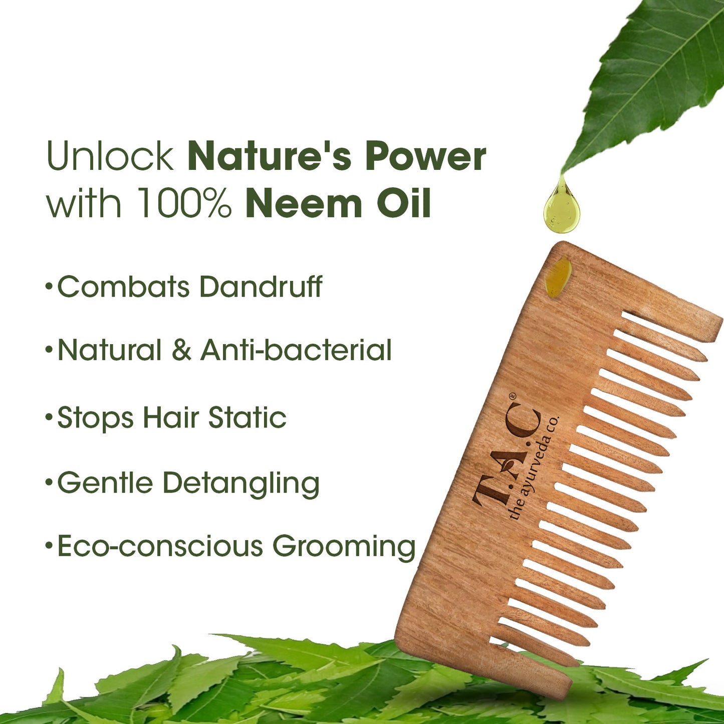 100% Natural Neem Comb