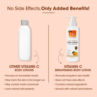 Combo of Vitamin C Brightening Body Lotion and Kumkumadi Face Moisturiser Pack of 2