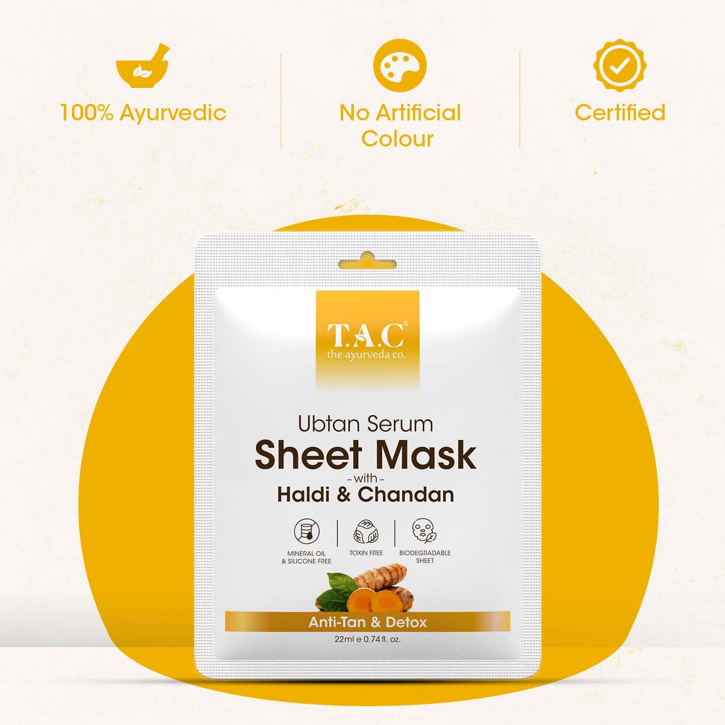 Ubtan Serum Sheet Mask (Pack of 3)
