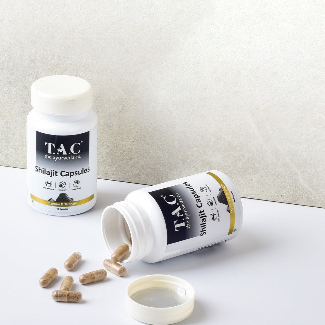 

100% Ayurvedic Shilajit Capsule for Vigour, Vitality and Stamina Boost Pack of 2