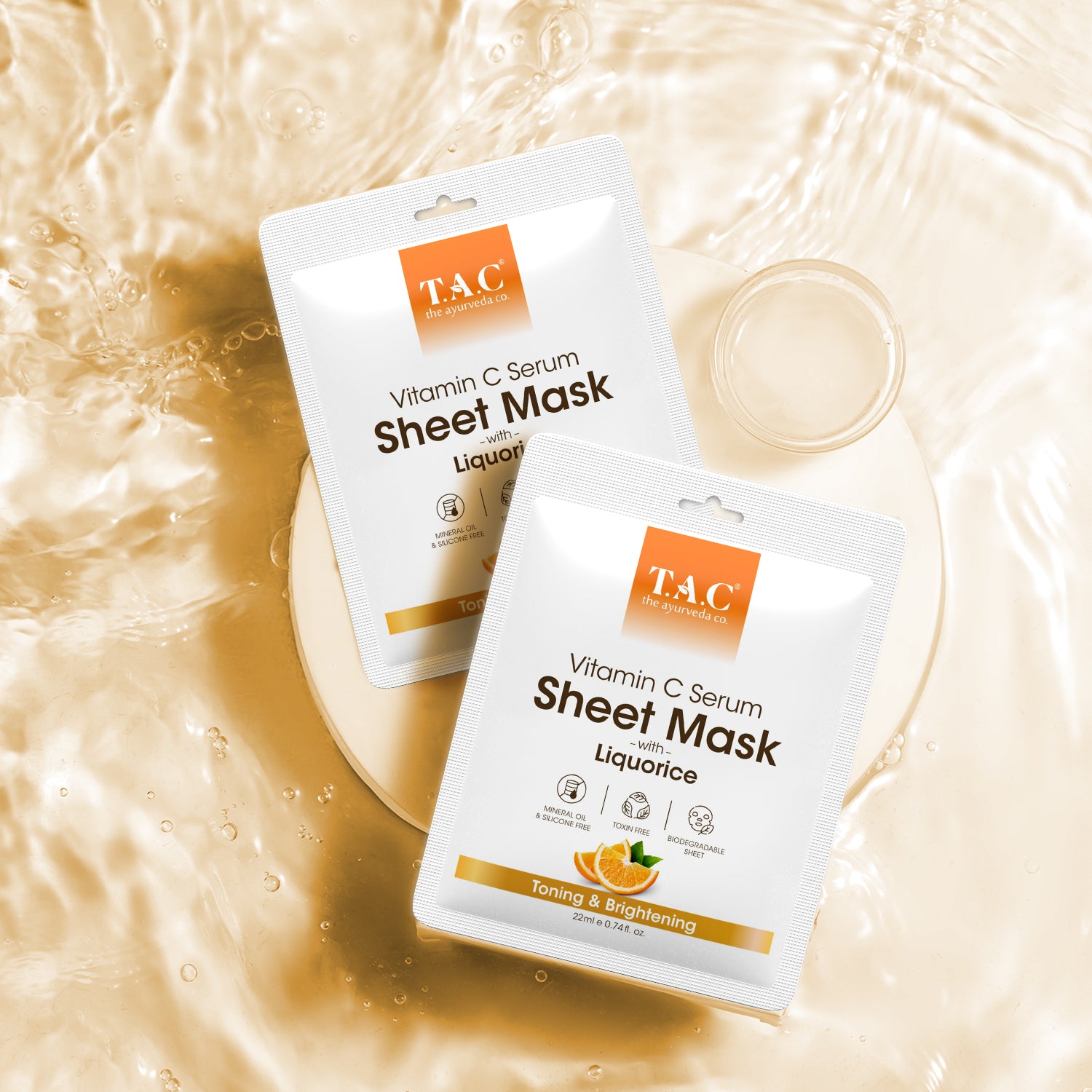 

Vitamin C Serum Sheet Mask (Pack of 3)